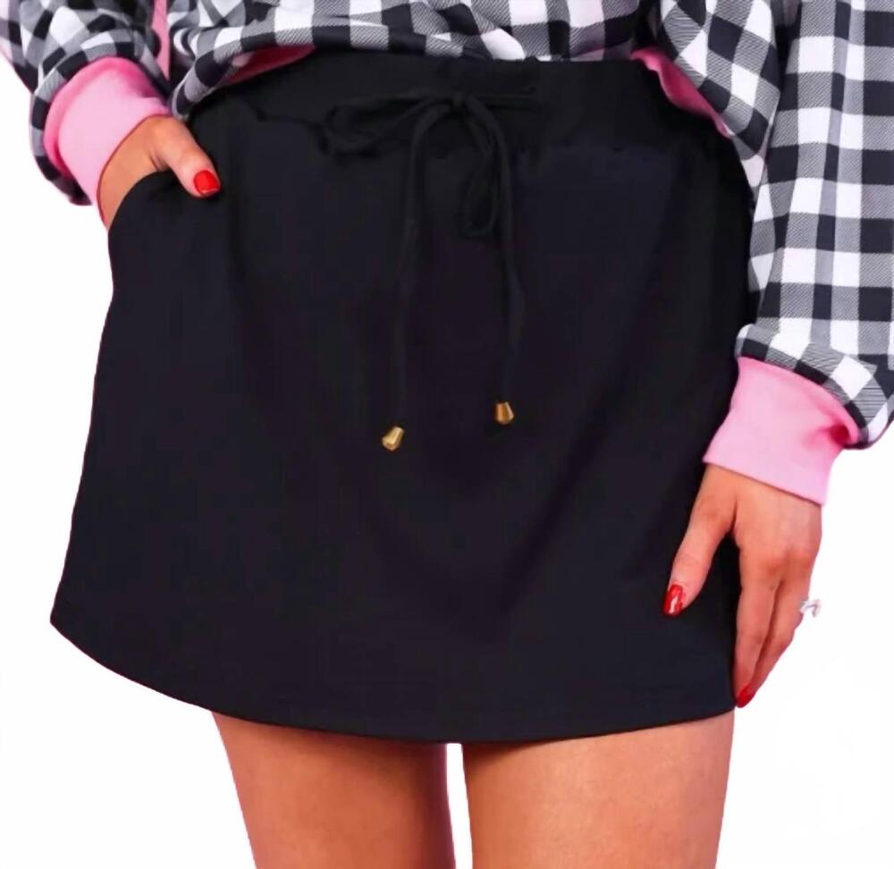 NEW JESS LEA happy hour skort in black